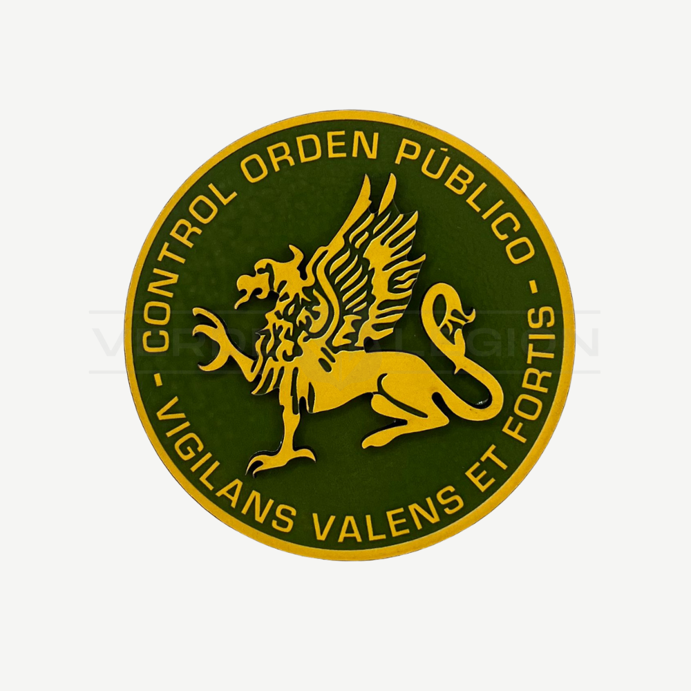 Imán Control de Orden Público Carabineros de Madera para Refrigerador