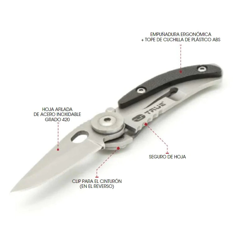 Mini Navaja Plegable de Bolsillo SkeletonKnife TRUE