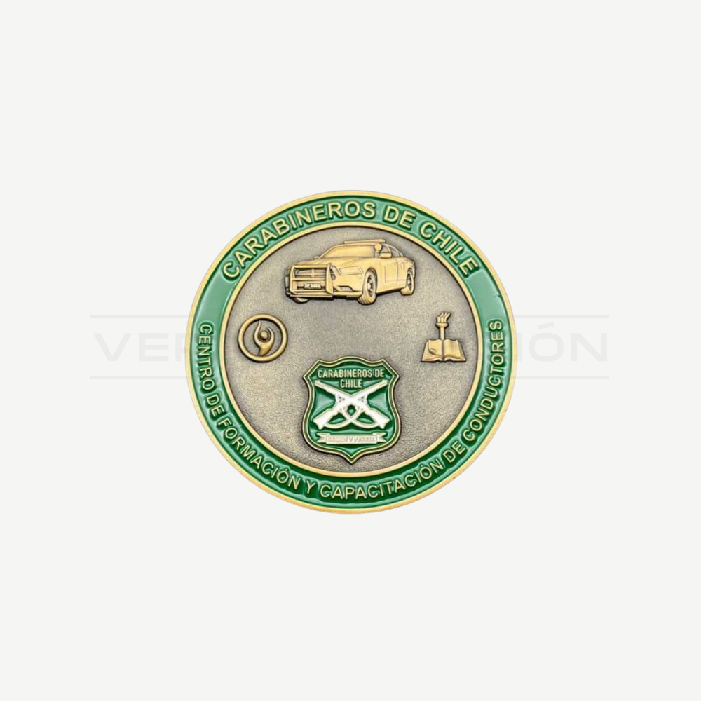 Moneda de Colección Centro de Formación y Capacitación de Conductores Carabineros