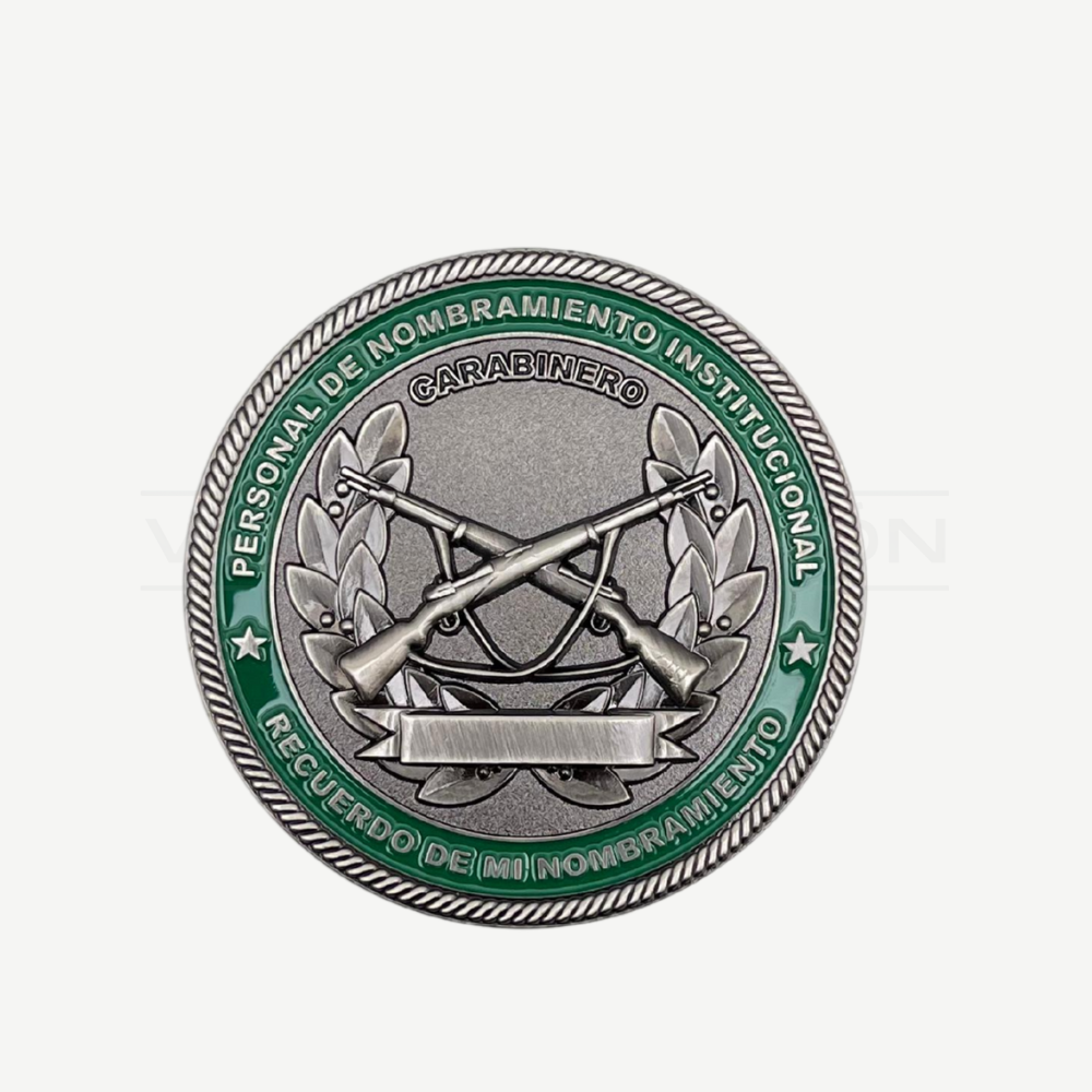 Moneda Personalizable Recuerdo Nombramiento Carabinero