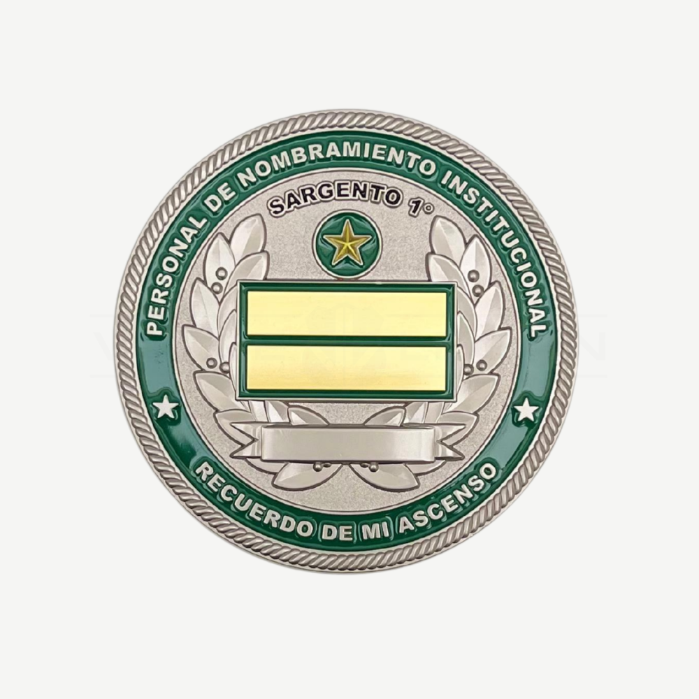 Moneda Personalizable Recuerdo Ascenso Sargento 1° Carabineros