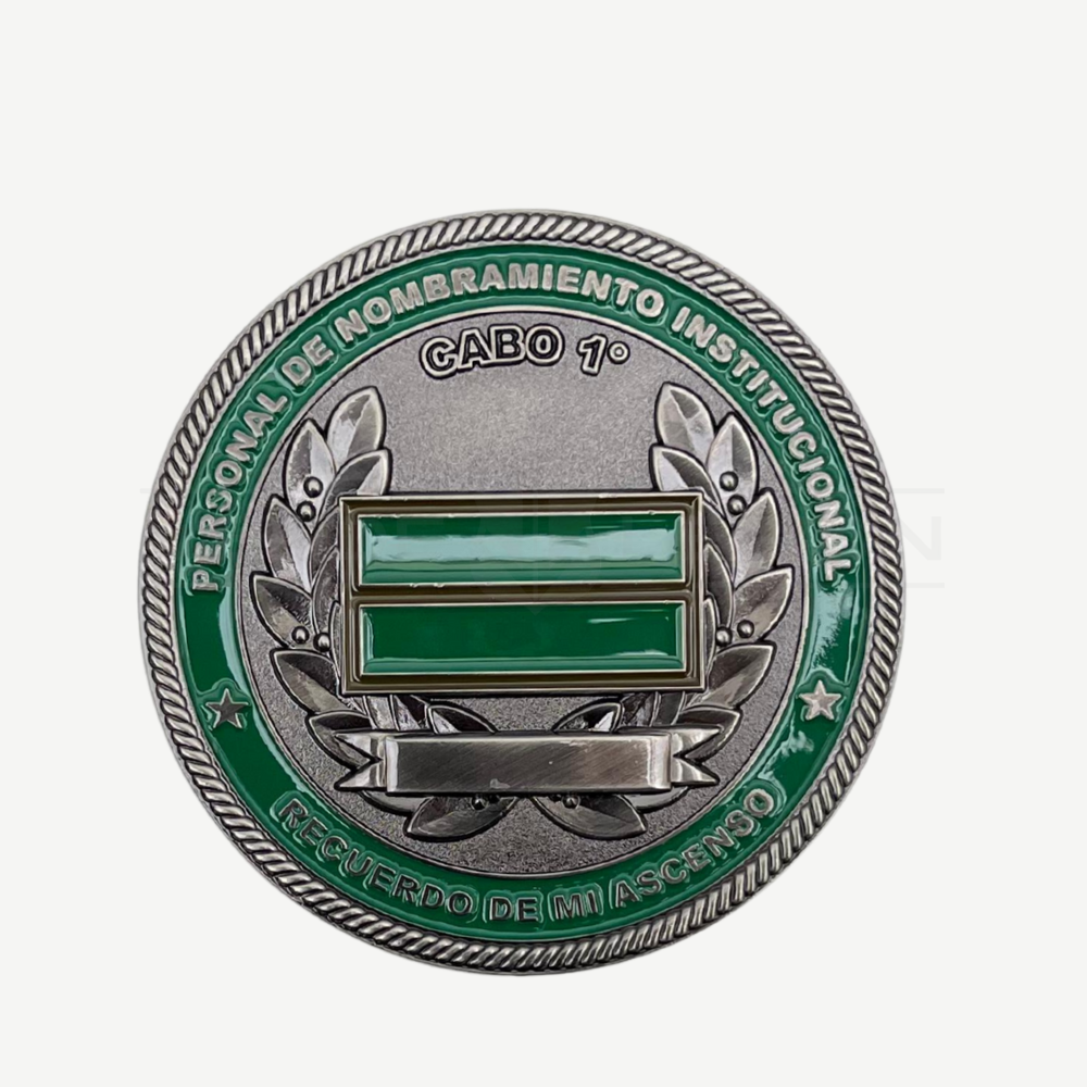 Moneda Personalizable Recuerdo Ascenso Cabo 1° Carabineros