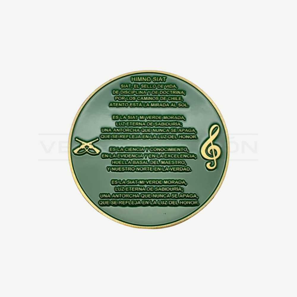 Moneda de Colección Himno Siat Carabineros