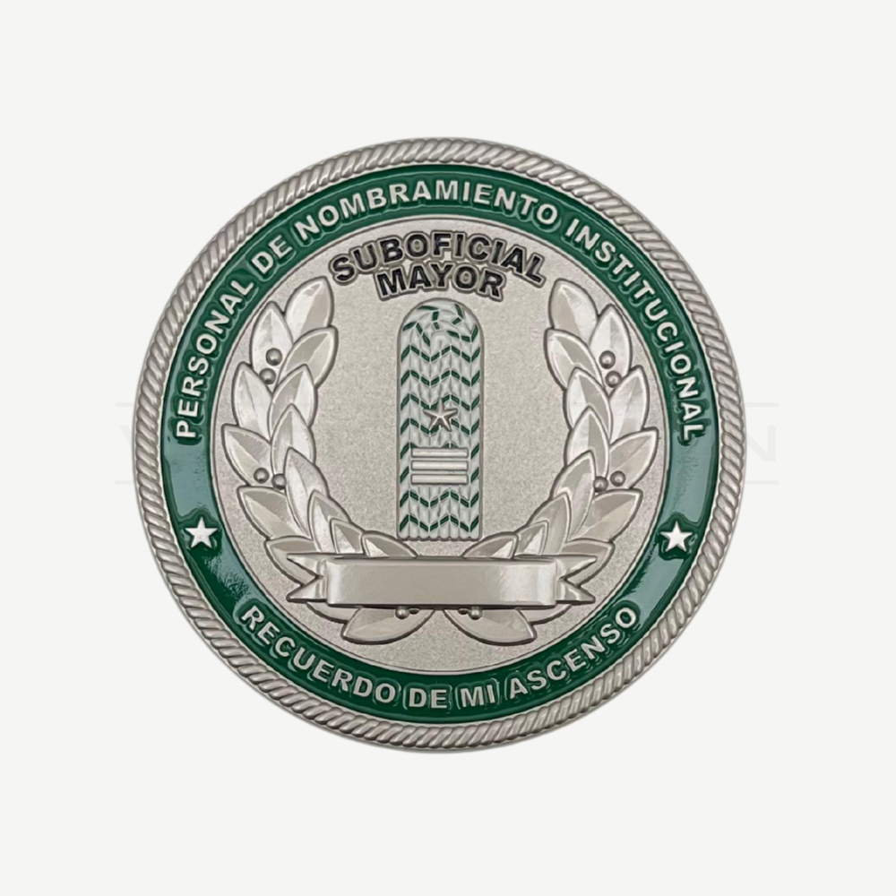 Moneda Personalizable Recuerdo Ascenso Suboficial Mayor Carabineros