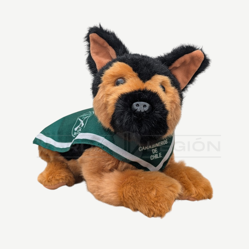 Peluche Perro Policial de Carabineros - Pastor Alemán