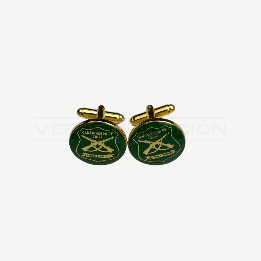 Colleras Verdes Escudo Carabineros