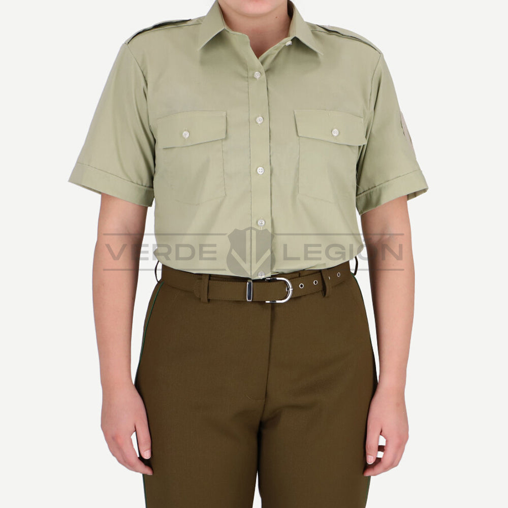 Camisa Verde Manga Corta Prisma Sin Velcro Mujer Carabineros