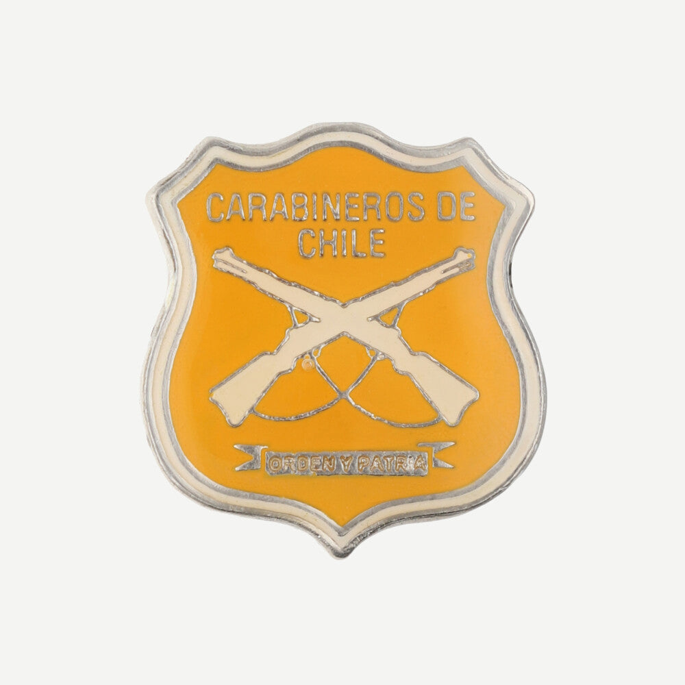 Piocha Insignia Secretaría Color Naranja Carabineros