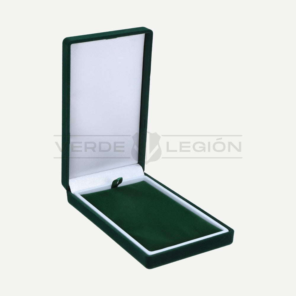 Caja Terciopelo Verde para Medallas o Piochas Carabineros