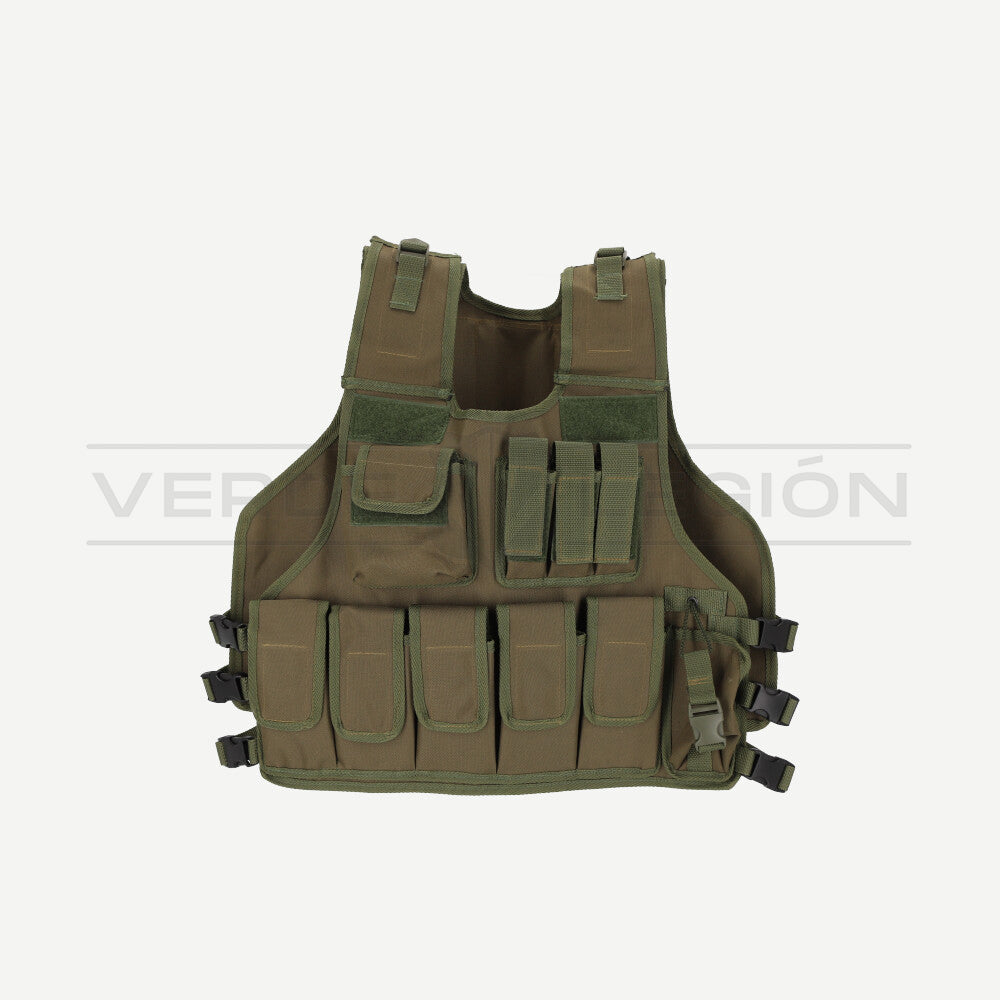 Chaleco Motorista Multiuso Verde Carabineros
