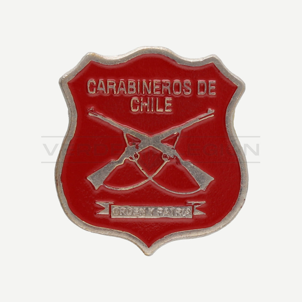 Piocha Insignia Sanidad Color Roja Carabineros