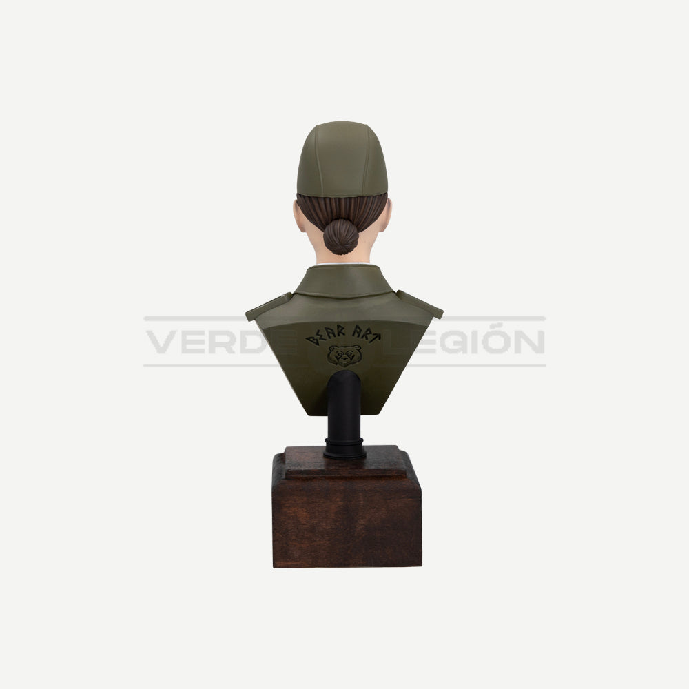 Figura 3D Aspirante a Oficial Femenina Placa Personalizable