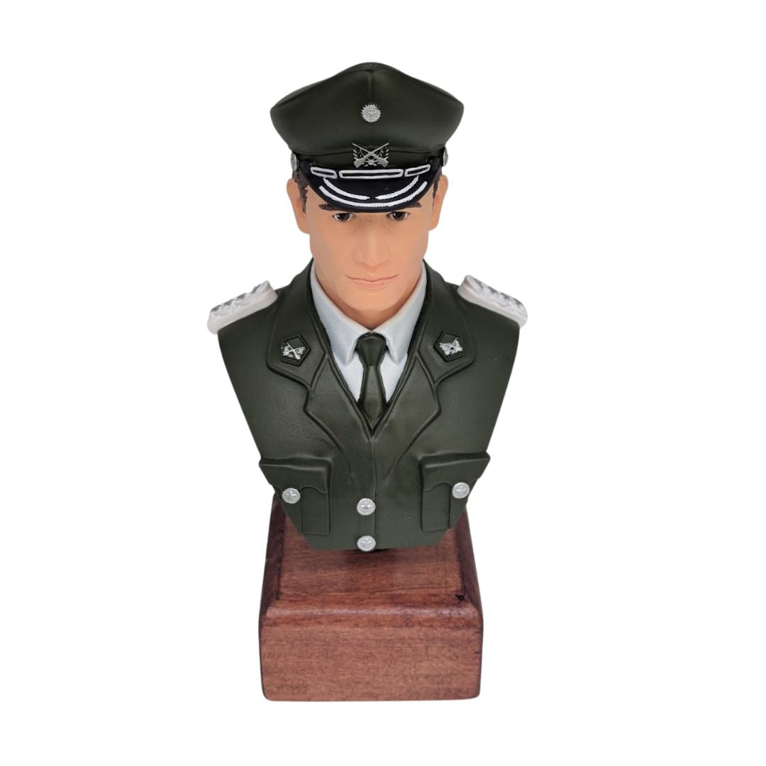 Figura 3D Coronel de Carabineros (Opciones) Placa Personalizable