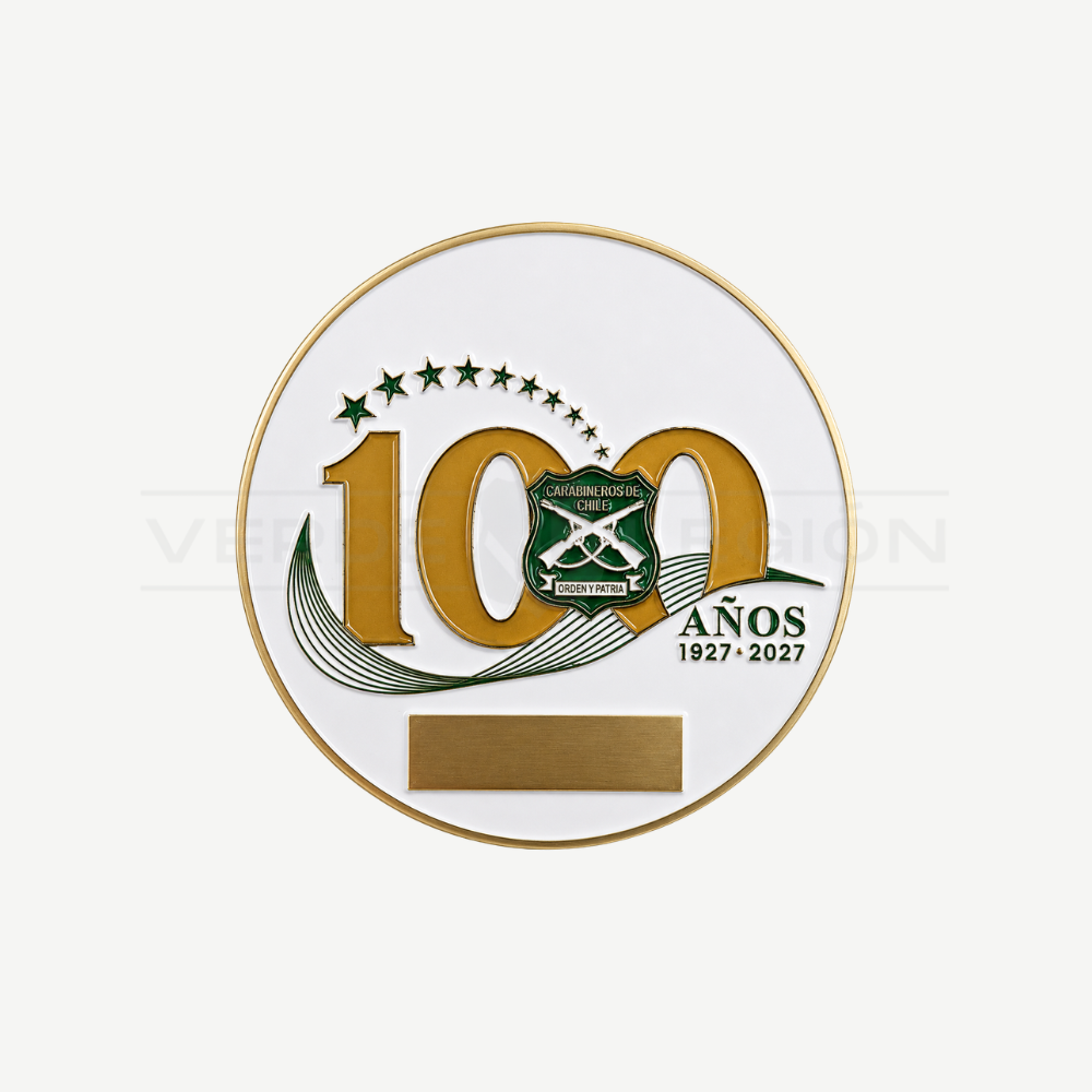 Moneda Personalizable 100 años Carabineros