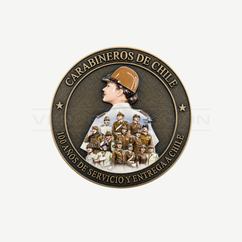 Moneda Personalizable 100 años Carabineros