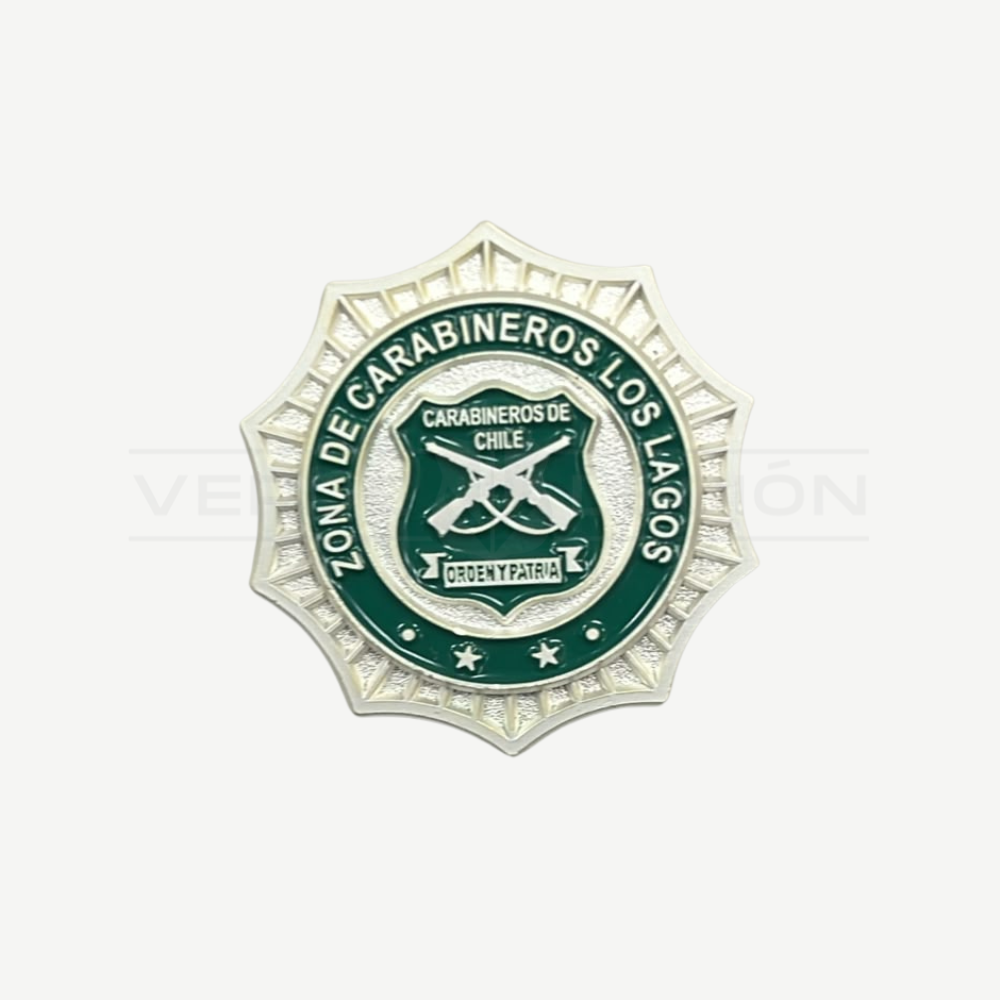 Piocha Botón Zona de Carabineros (Opciones)
