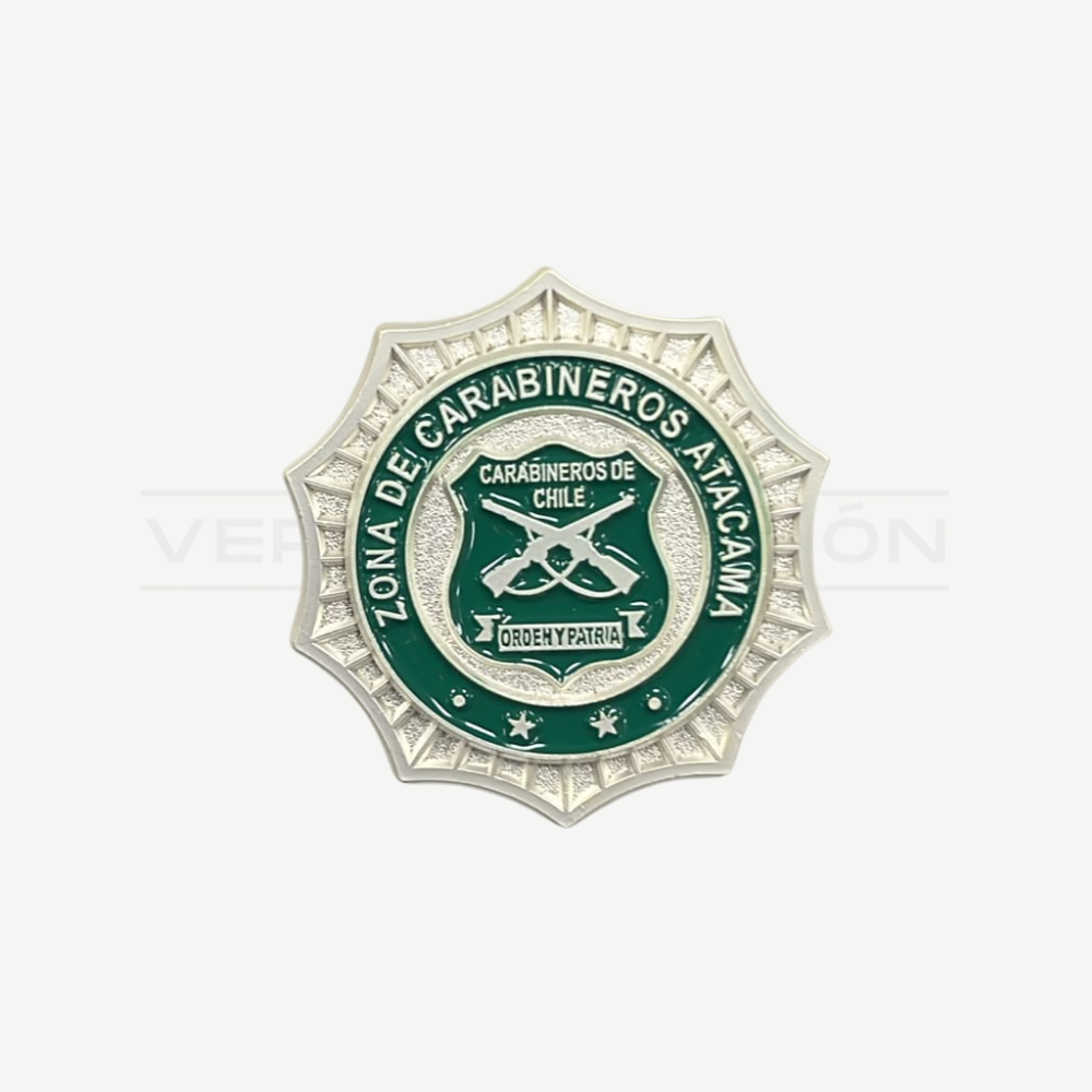 Piocha Botón Zona de Carabineros (Opciones)