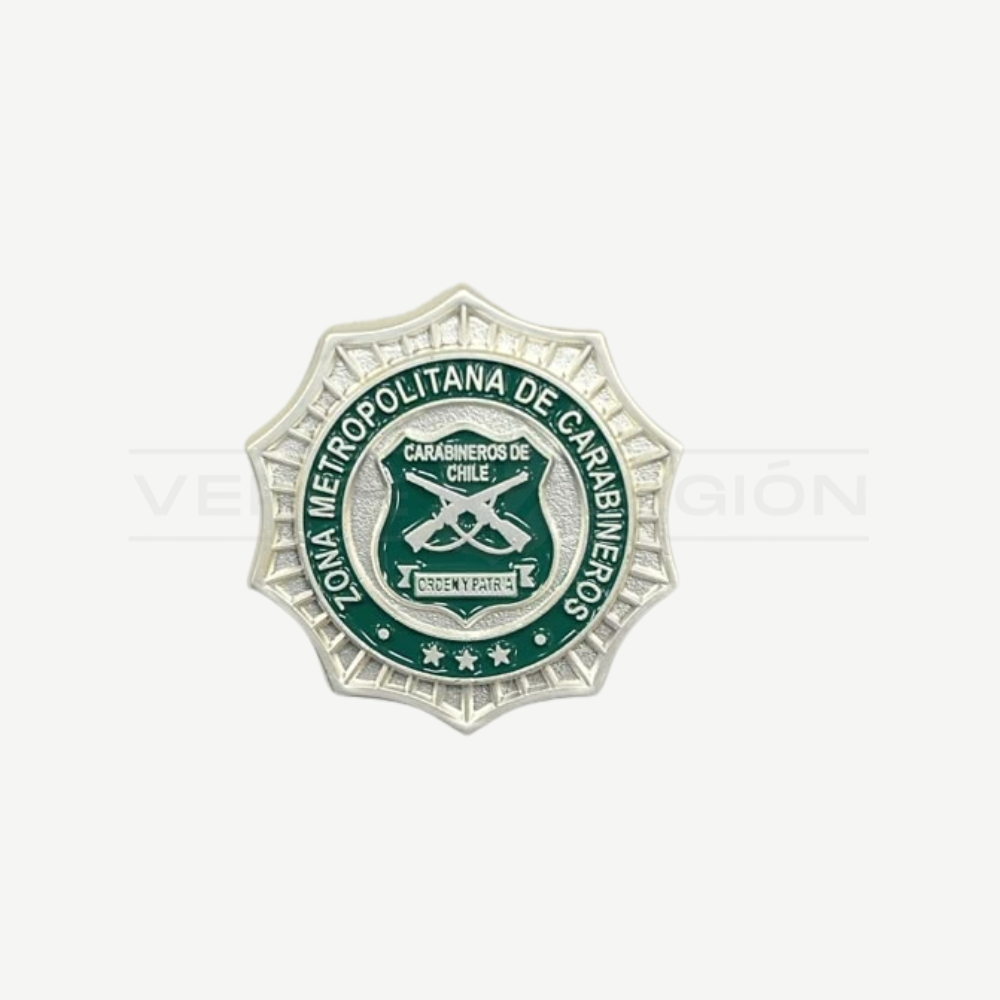 Piocha Botón Zona de Carabineros (Opciones)