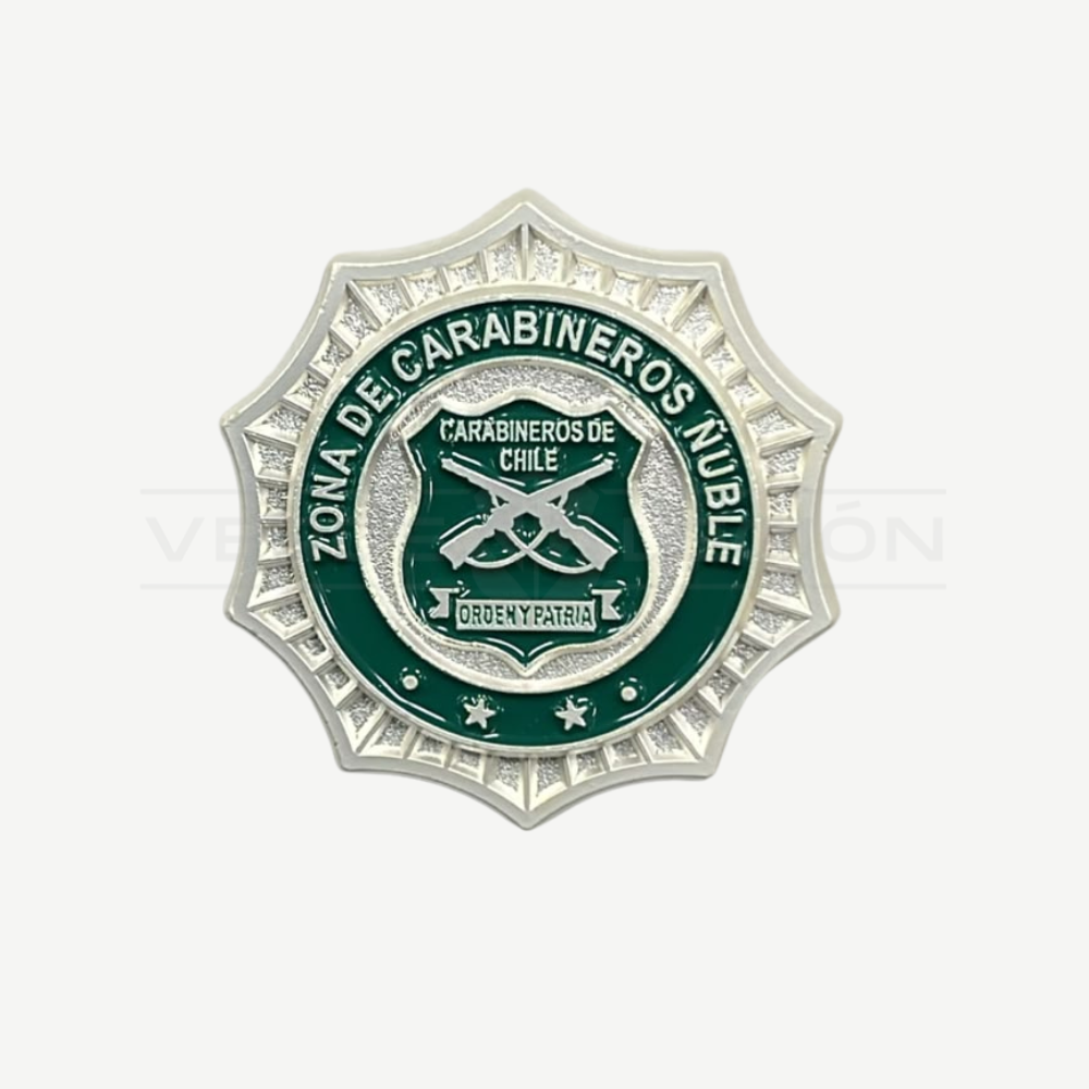 Piocha Botón Zona de Carabineros (Opciones)