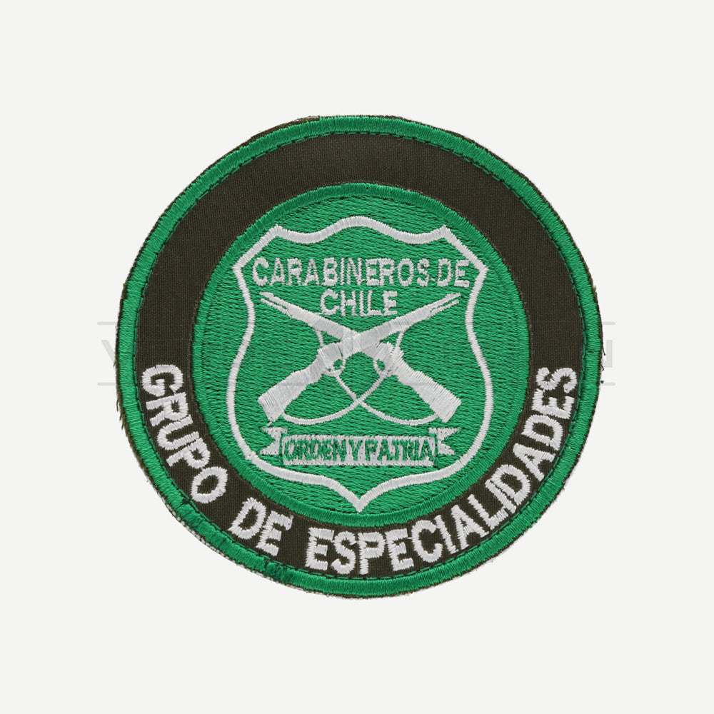 Parche Disco Grupo de Especialidades (Opciones) Carabineros