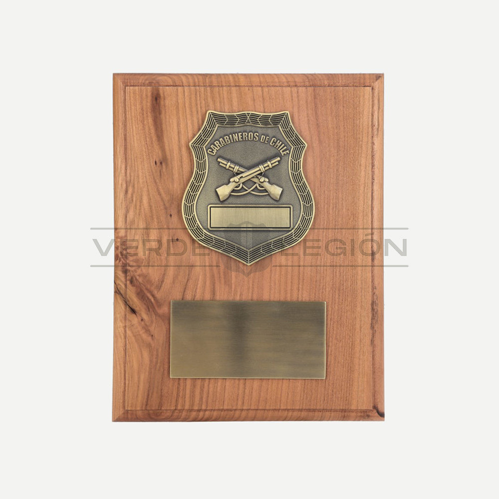 Galvano Pared Escudo a Elección Placa Personalizable