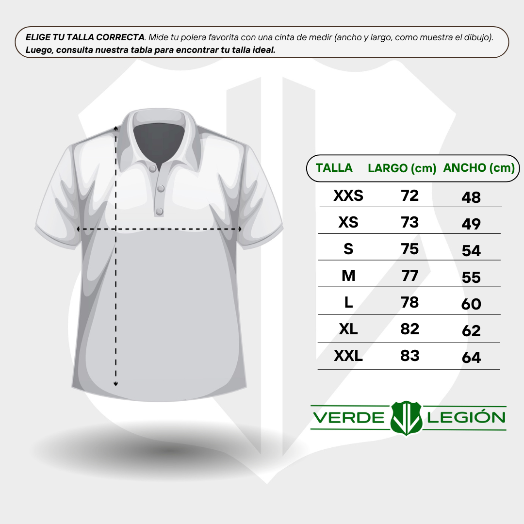 Polera Piqué Negra Unisex con Velcro Carabineros