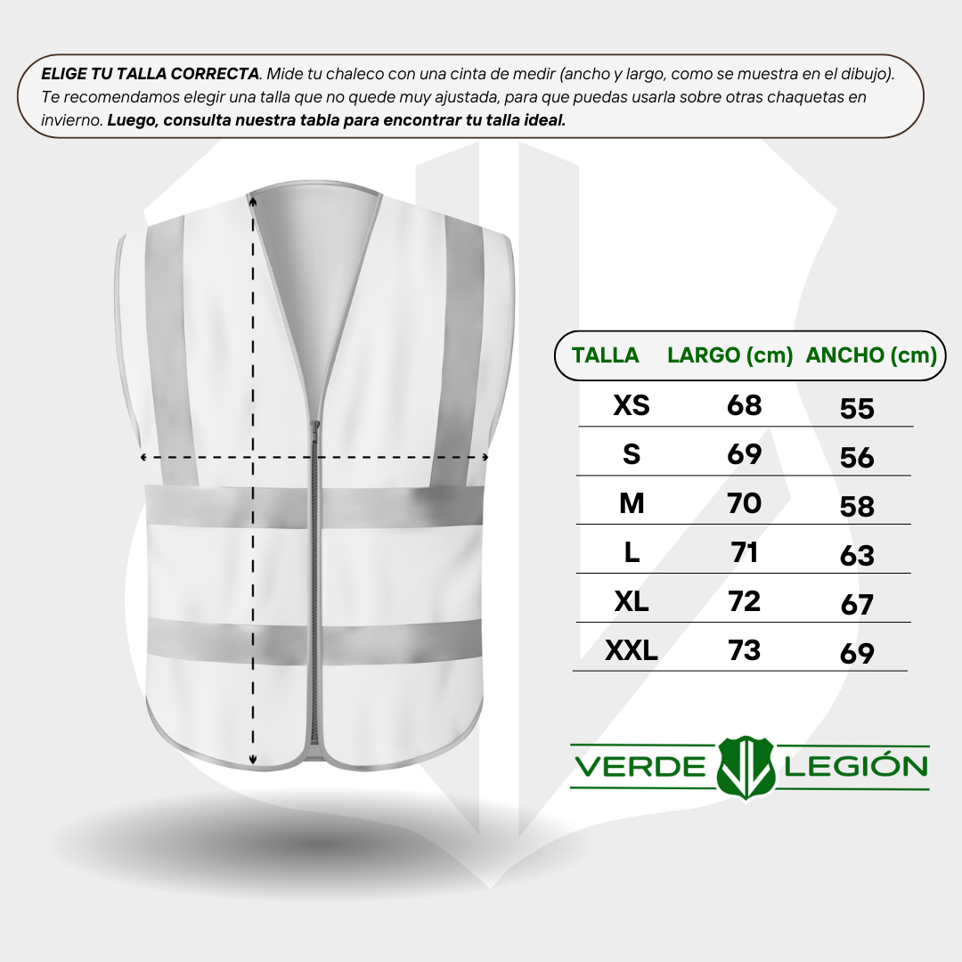 Chaleco Reflectante para Tránsito Carabineros