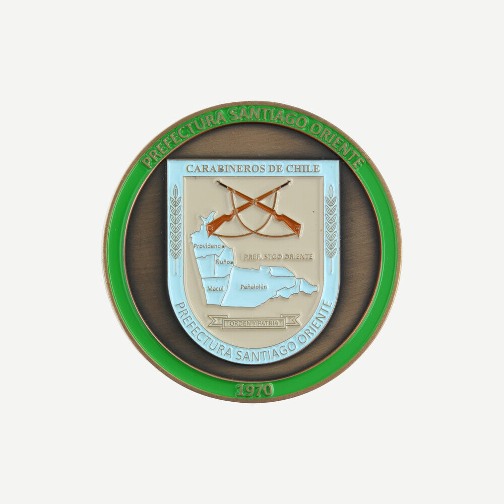 Moneda de Colección Prefectura Santiago Oriente Carabineros