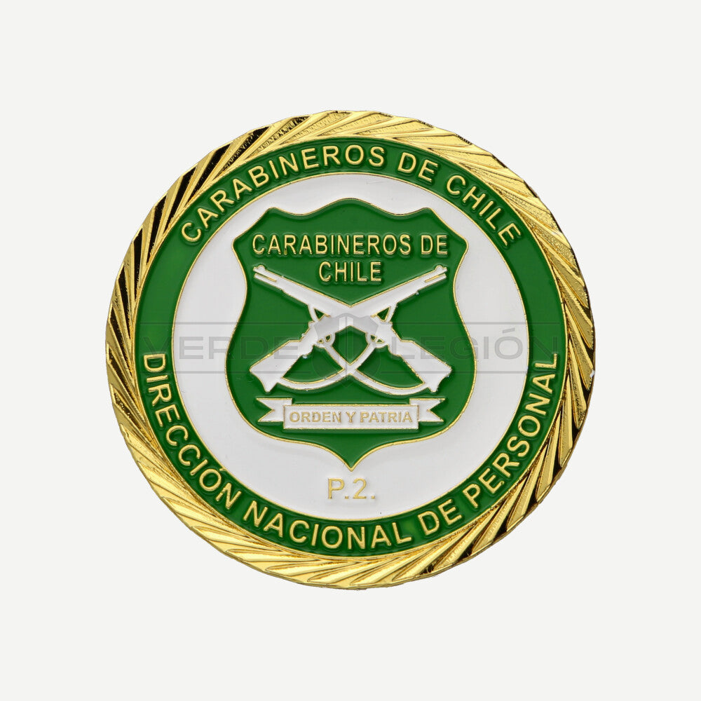 Moneda de Colección Dirección Nacional de Personal Carabineros