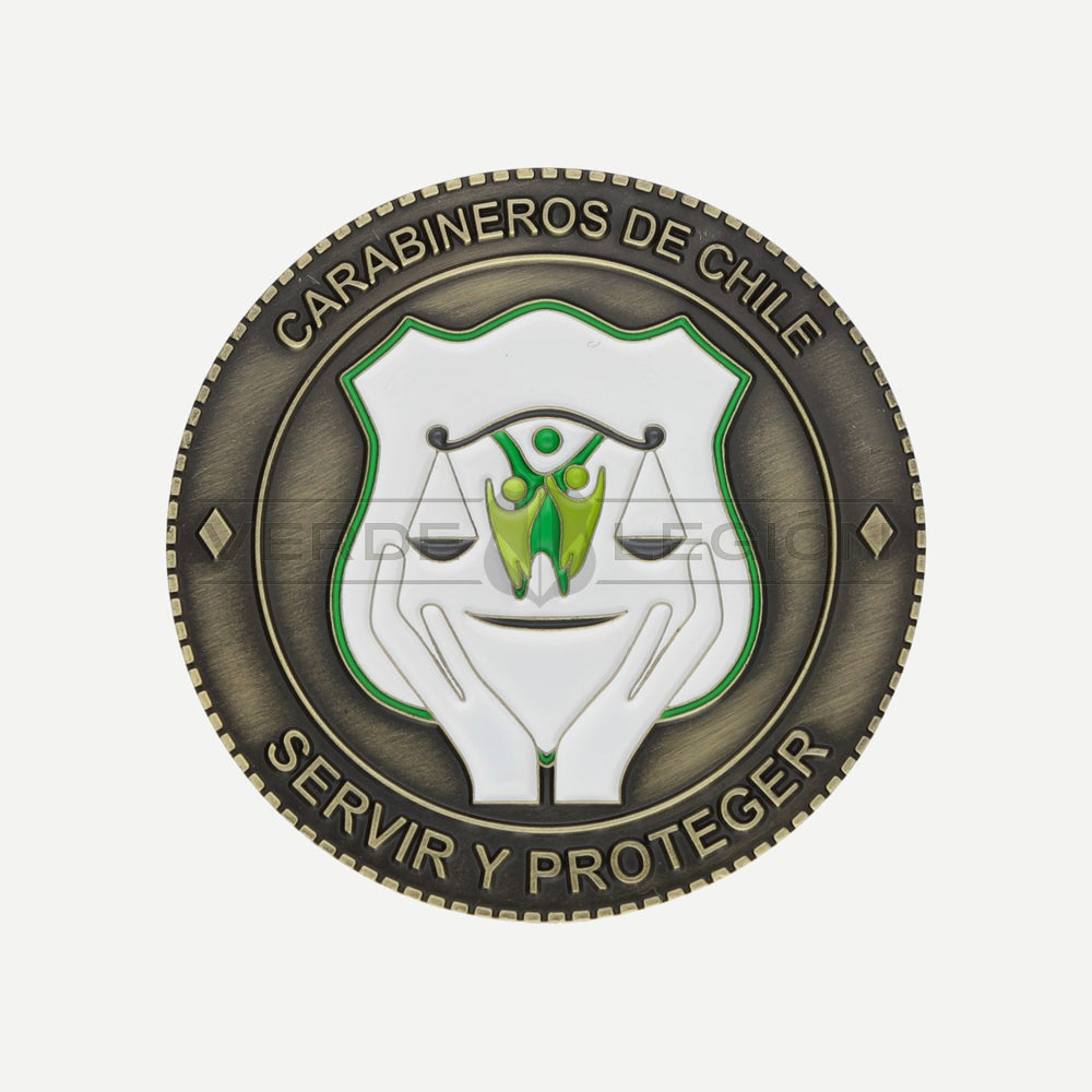 Moneda de Colección Instructores en Derechos Humanos Carabineros