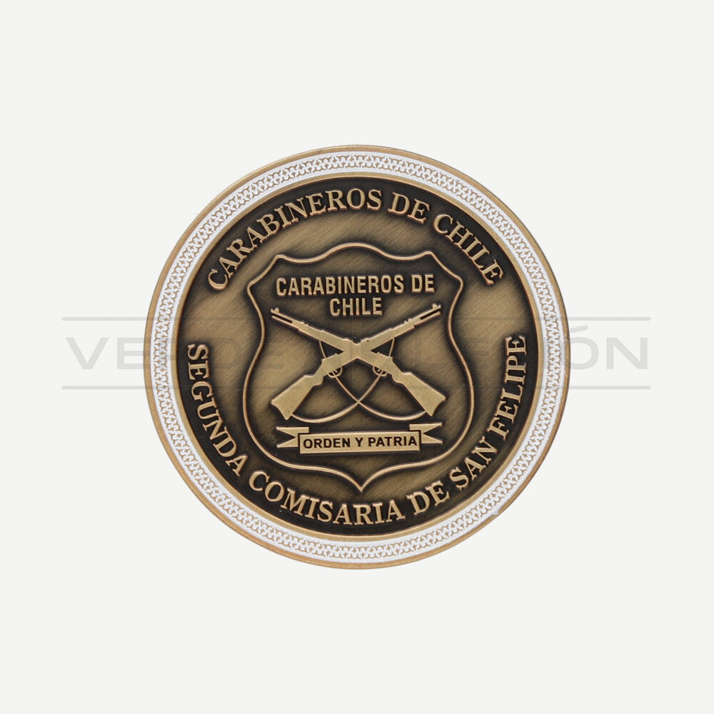 Moneda de Colección Prefectura Aconcagua Nro 7 Carabineros