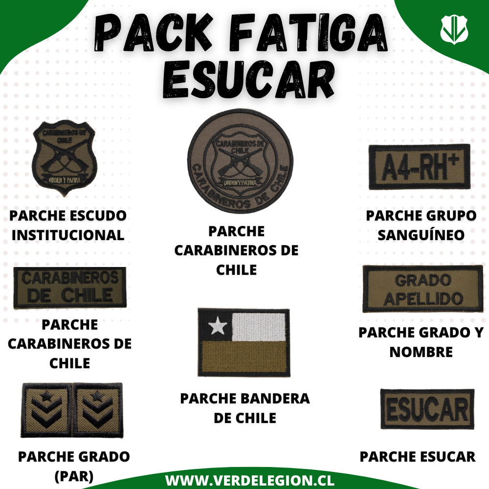 Pack Parches Fatiga Esucar