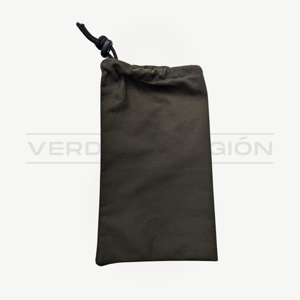 Bolsa de Genero Verde Traslado de Cubiertos (Tipo Saco)