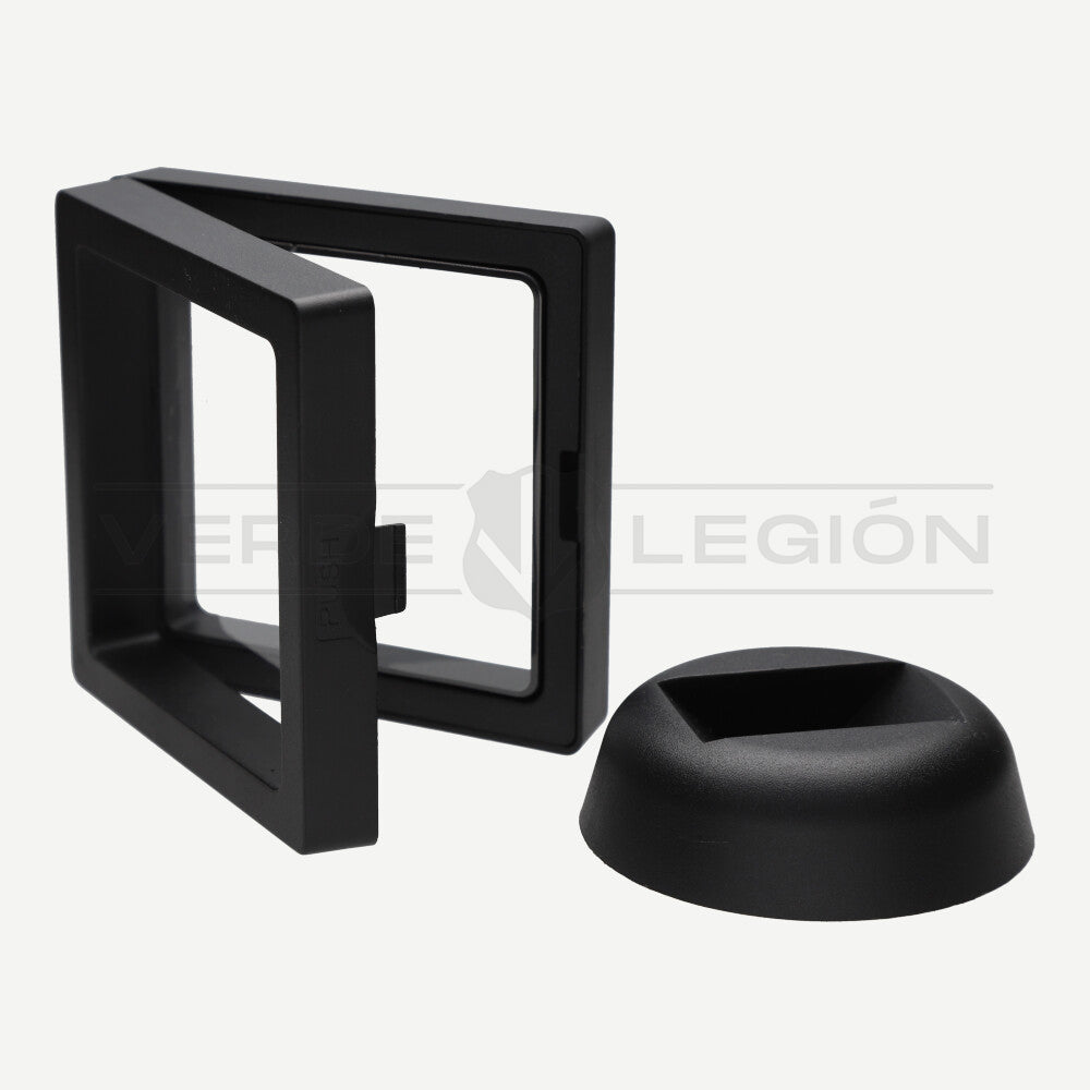 Soporte Plástico para Monedas de Colección Negro