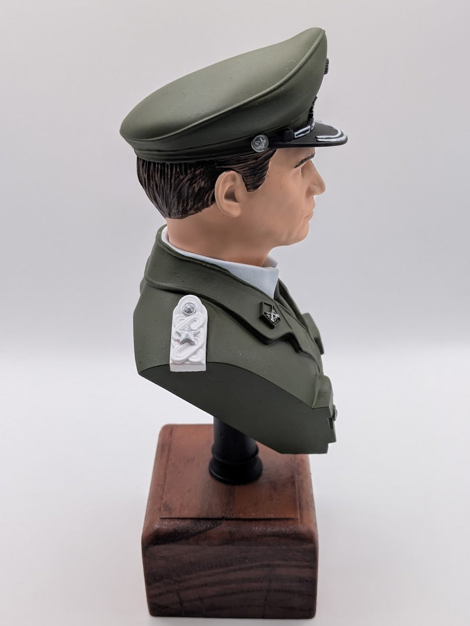 Figura 3D Mayor de Carabineros Placa Personalizable