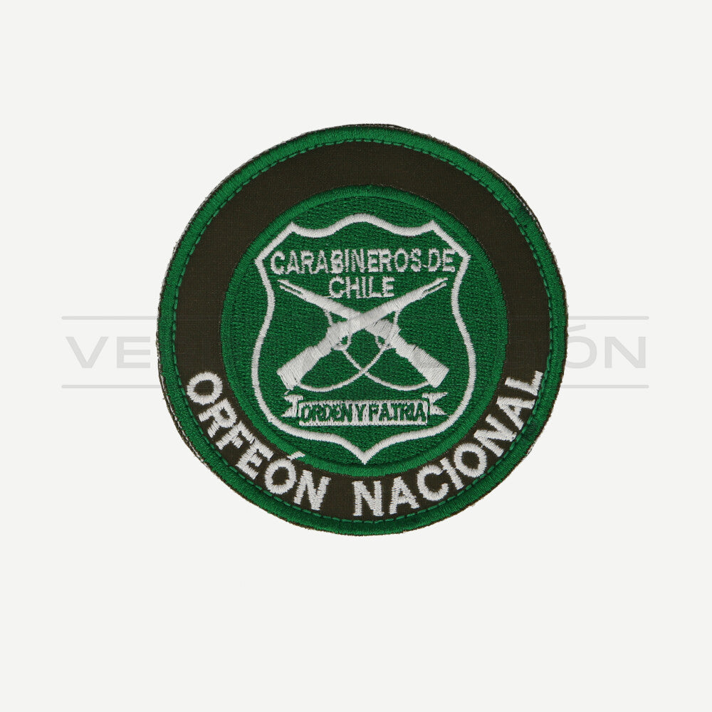 Parche Disco (Verde Blanco) Orfeón Nacional Carabineros
