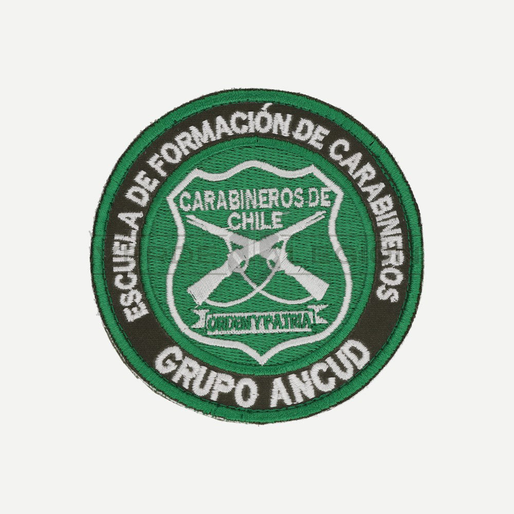 Parche Disco (Verde Blanco) Escuela de Formación de Carabineros
