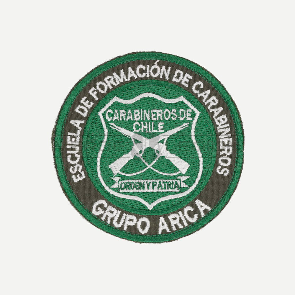 Parche Disco (Verde Blanco) Escuela de Formación de Carabineros