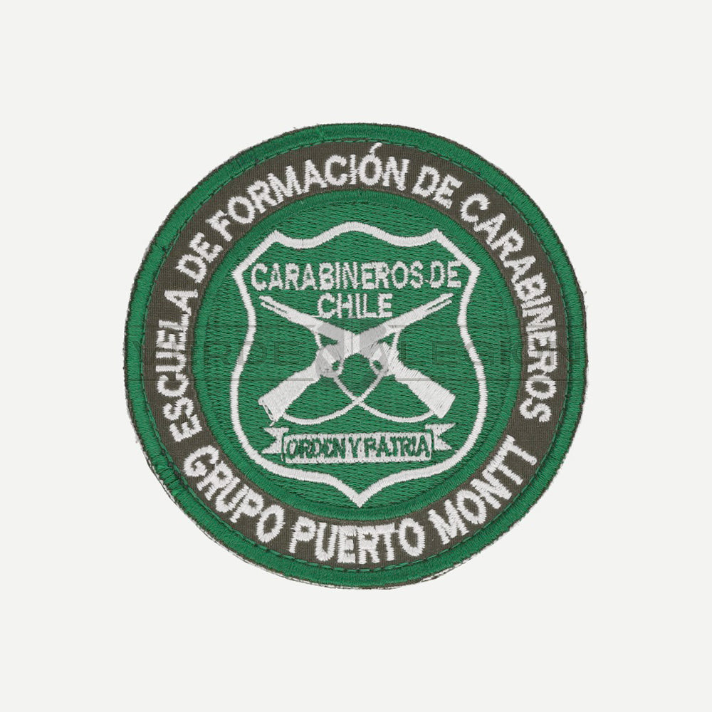 Parche Disco (Verde Blanco) Escuela de Formación de Carabineros