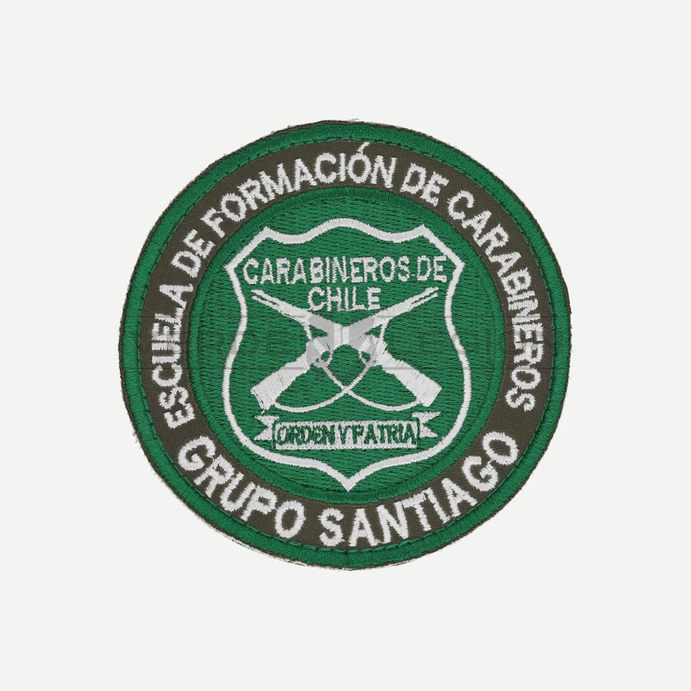 Parche Disco (Verde Blanco) Escuela de Formación de Carabineros