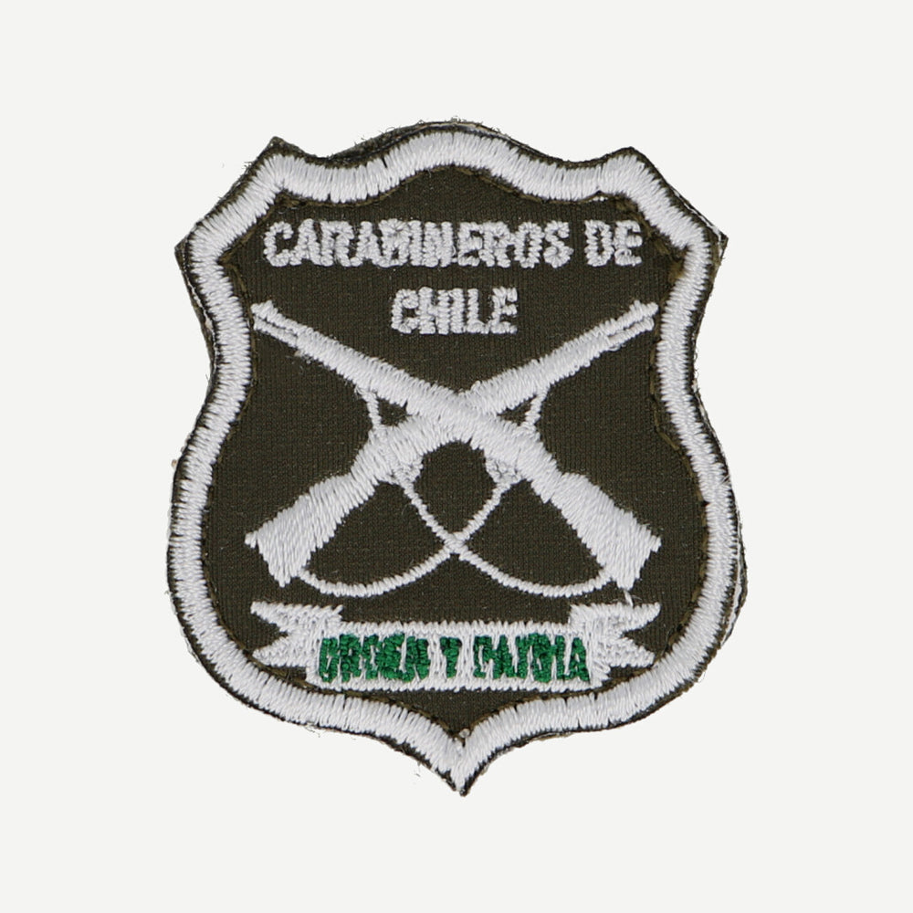 Parche Escudo Institucional (Verde Blanco) Carabineros