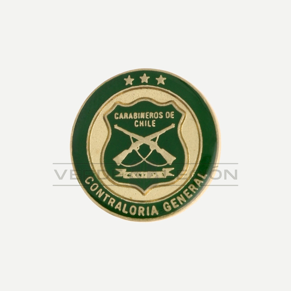 Piocha Botón Contraloría General Carabineros