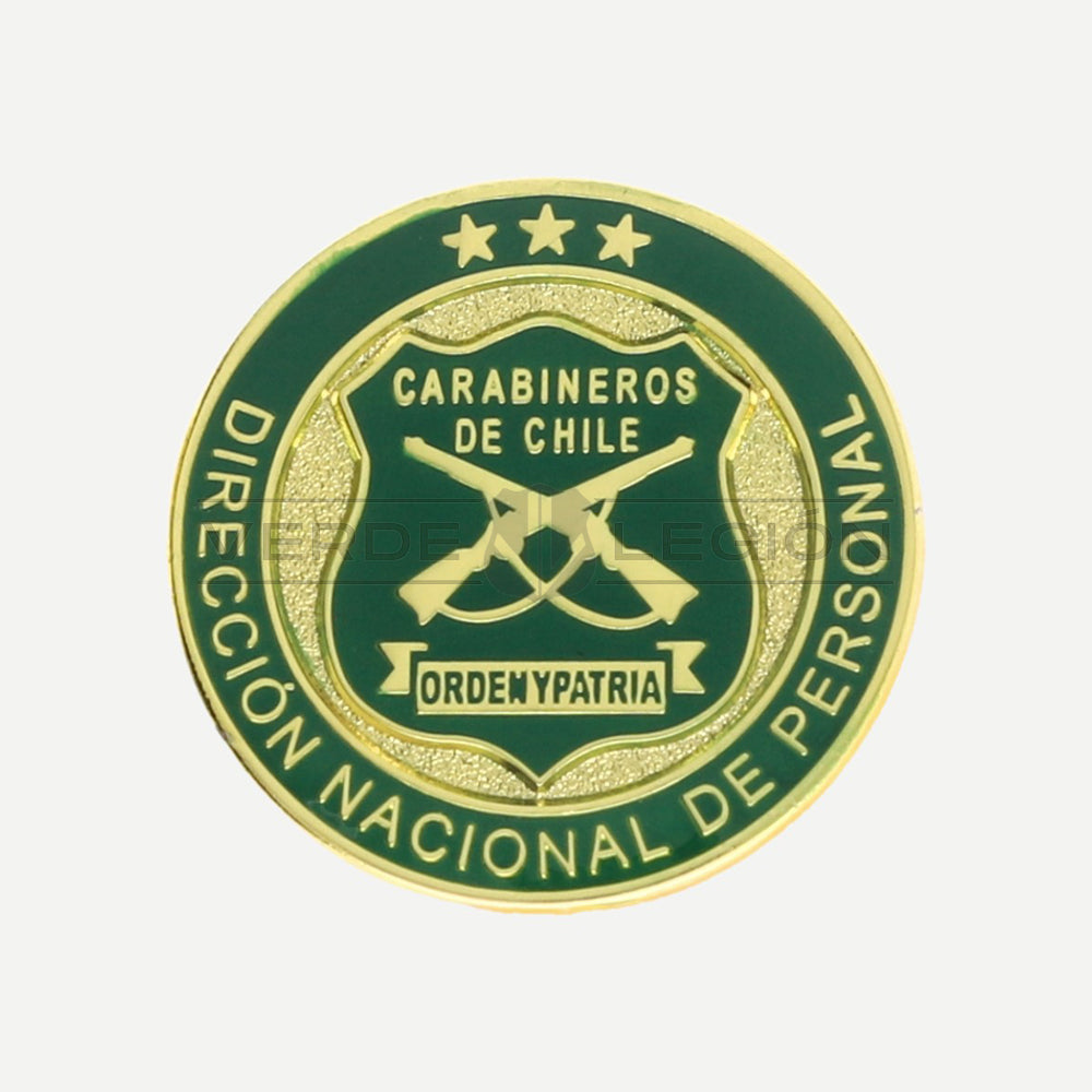 Piocha Botón Dirección Nacional de Personal Carabineros