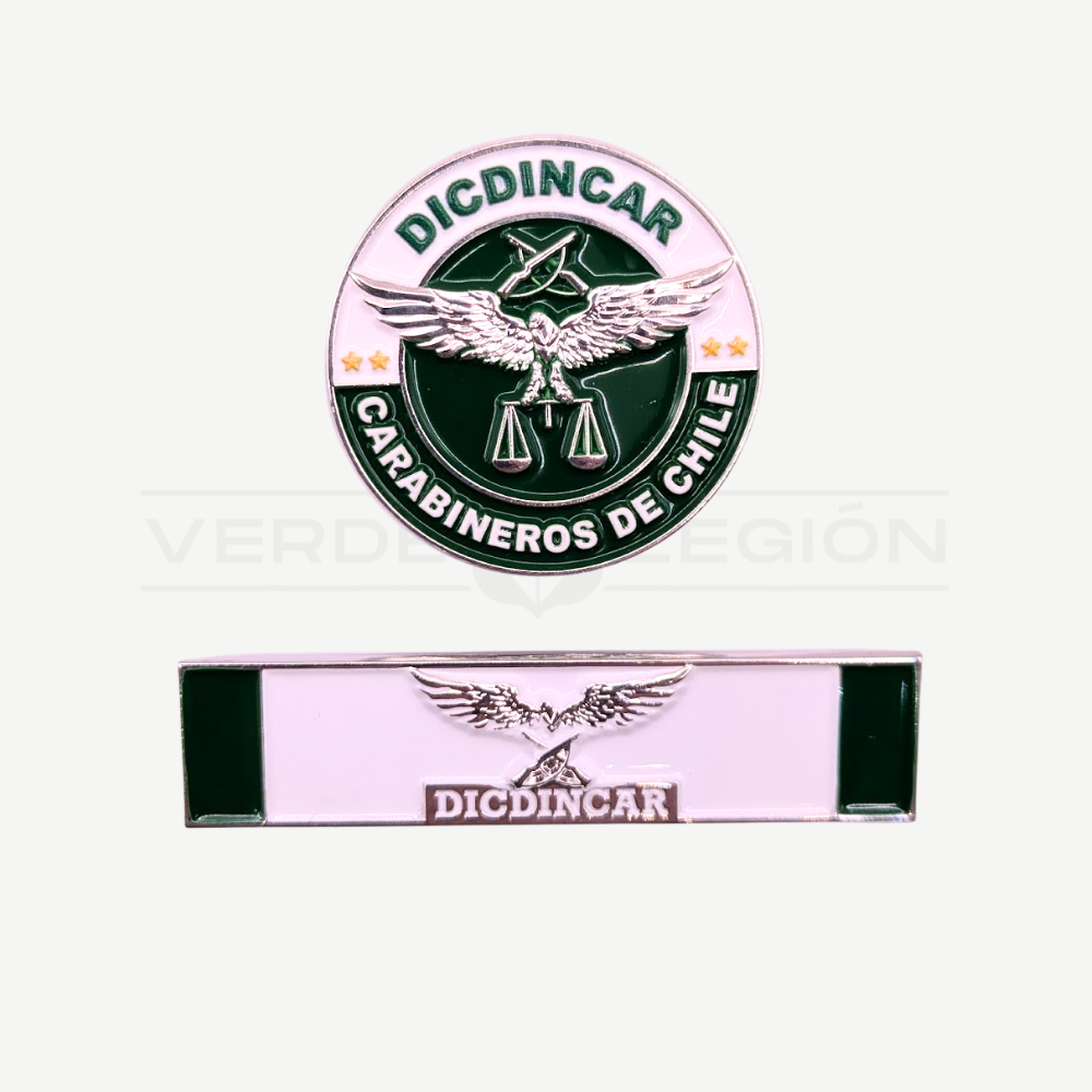 Piocha y Botón Dicdincar Carabineros