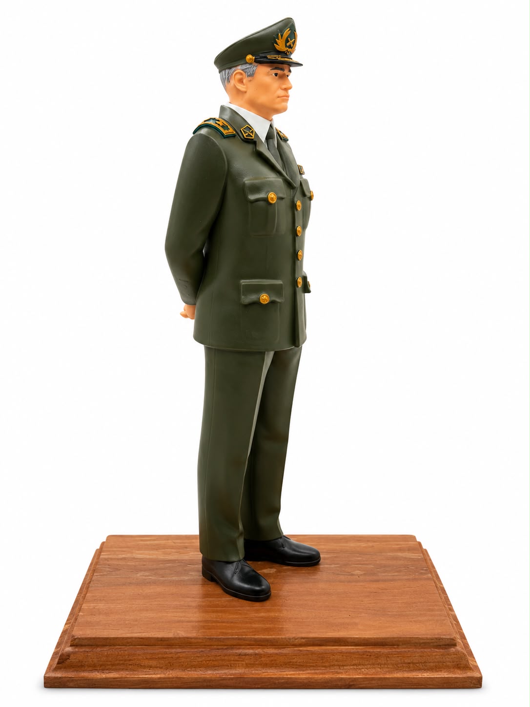 Figura 3D General De Carabineros Placa Personalizable