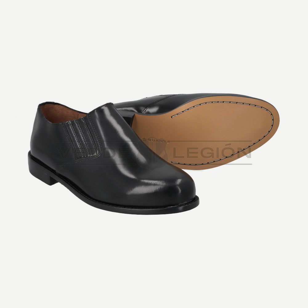 Zapato Elasticado Planta Suela Negro Guante Carabineros