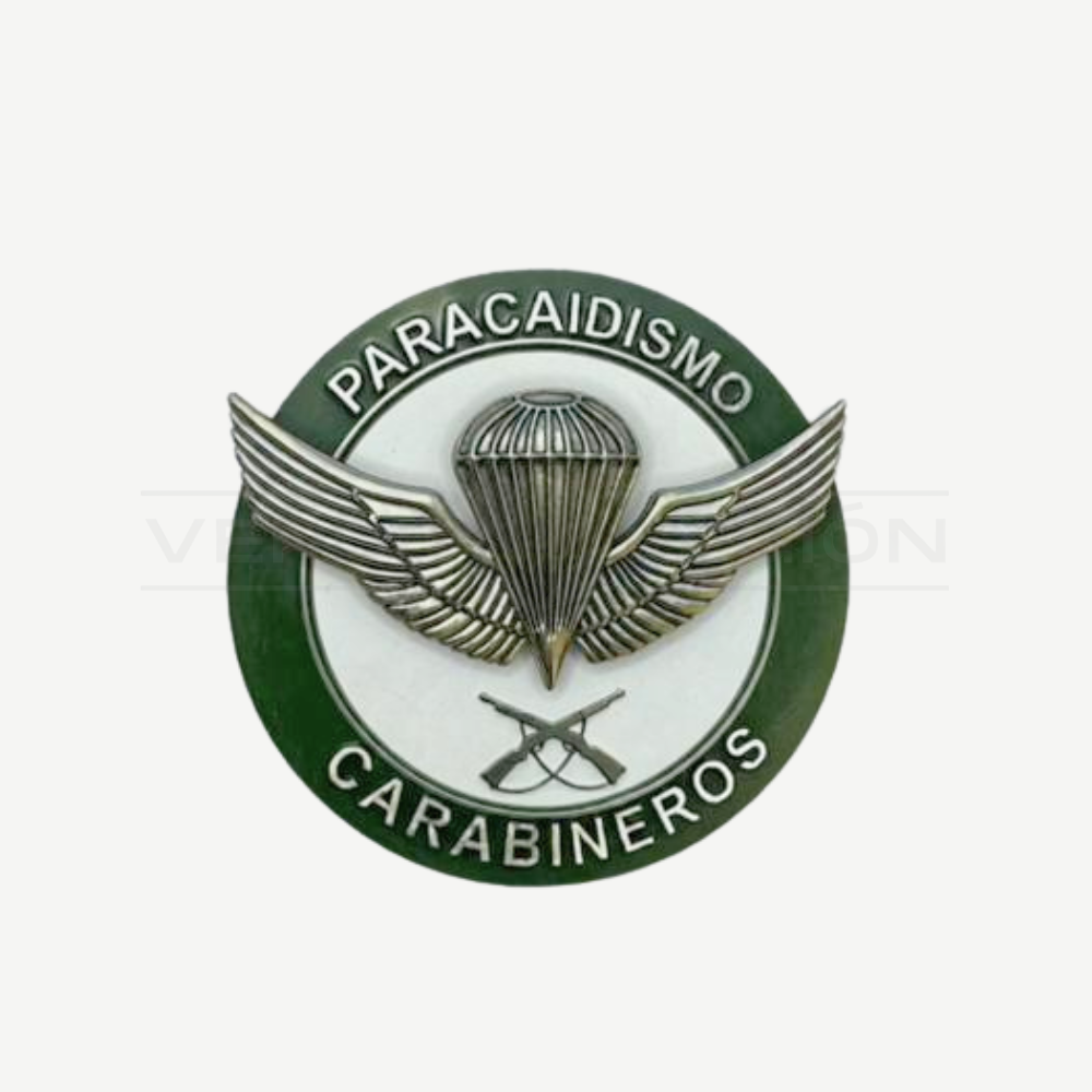 Imán Paracaidismo Carabineros de Madera para Refrigerador