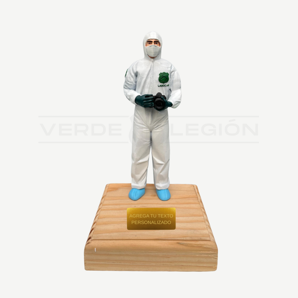 Figura 3D Peritaje Labocar Placa Personalizable