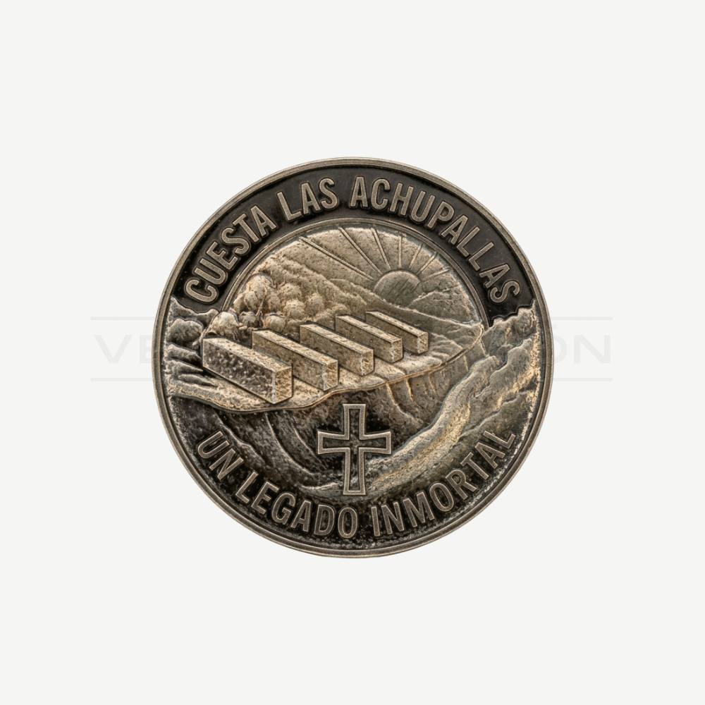 Moneda de Colección Cuesta Las Achupallas Carabineros