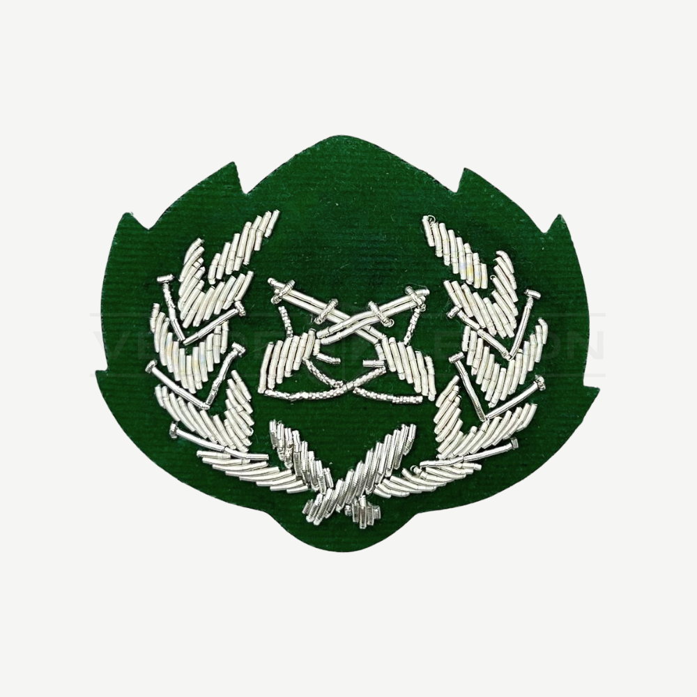 Cucarda Hilo de Plata para Gorra Guardia de Palacio Carabineros